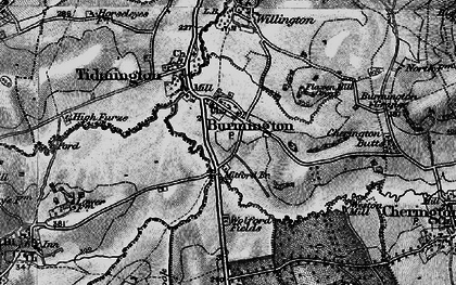 Old map of Burmington in 1898