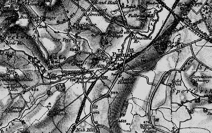 Old map of Burn Bridge in 1898