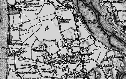 Old map of Burn Naze in 1896