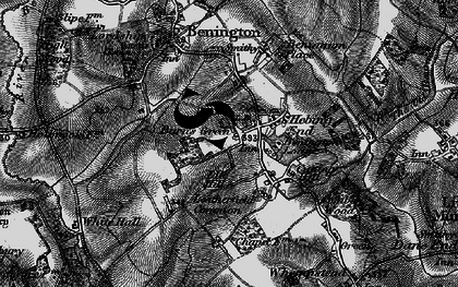 Old map of Burn's Green in 1896