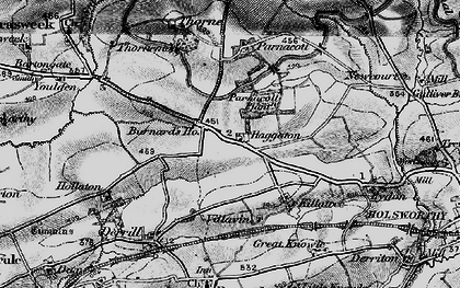 Old map of Burnard's Ho in 1895