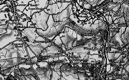 Old map of Burnedge in 1896