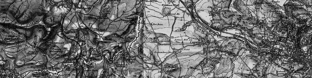 Old map of Burnett in 1898