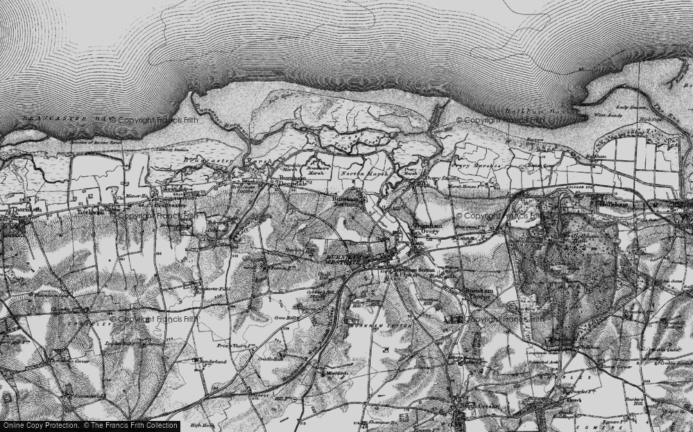 Old Map of Historic Map covering Trowland Creek in 1898