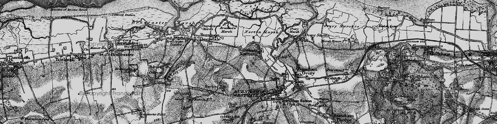 Old map of Trowland Creek in 1898