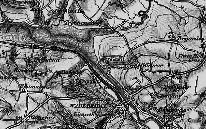 Old map of Burniere in 1895