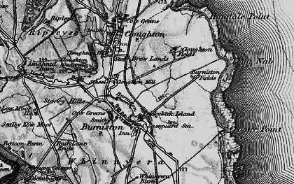 Old map of Burniston Beck in 1897