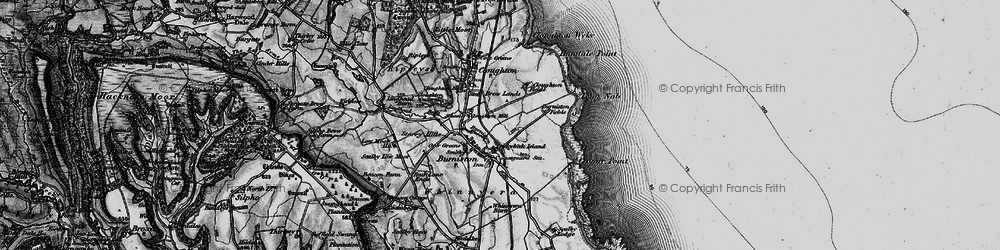 Old map of Burniston in 1897