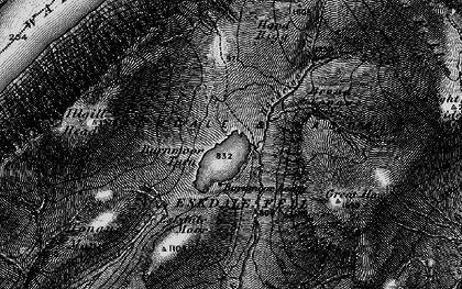 Old map of Burnmoor Tarn in 1897