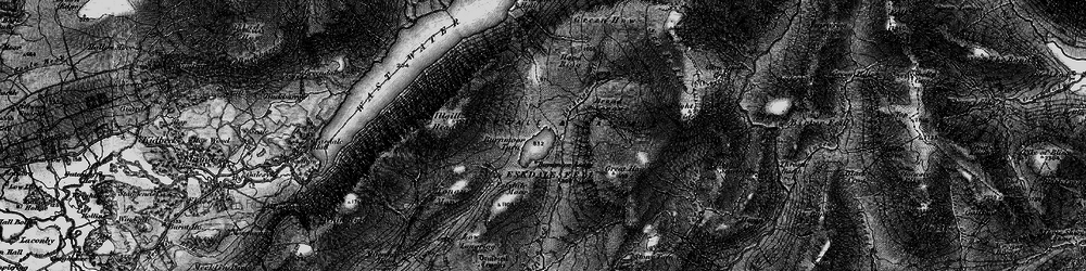 Old map of Burnmoor Tarn in 1897