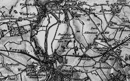 Old map of Burnrigg in 1897