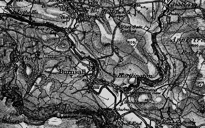 Old map of Burnsall in 1898