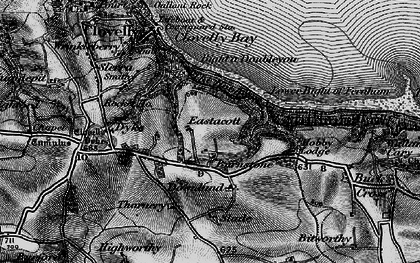 Old map of Burnstone in 1895