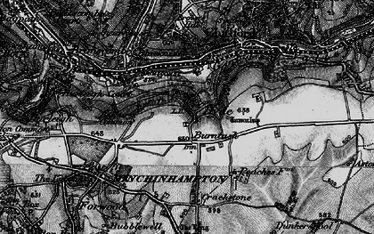 Old map of Burnt Ash in 1897