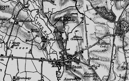 Old map of Burntheath in 1897