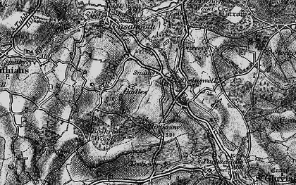 Old map of Burnthouse in 1895