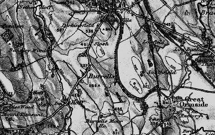 Old map of Burrells in 1897