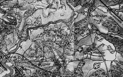 Old map of Burridge in 1895