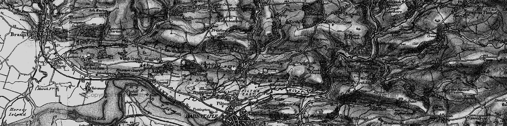 Old map of Burridge in 1898