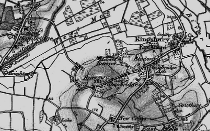 Old map of Burrow in 1898