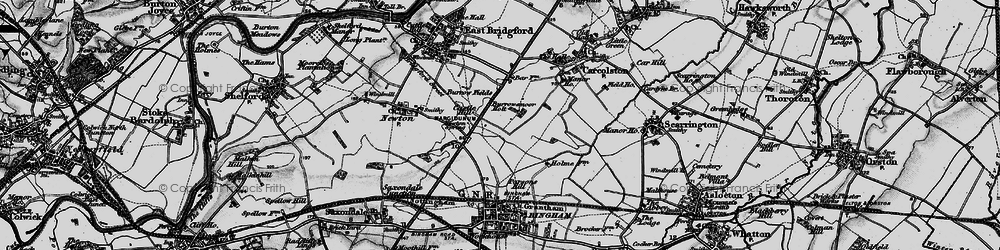 Old map of Burrowsmoor Holt in 1899