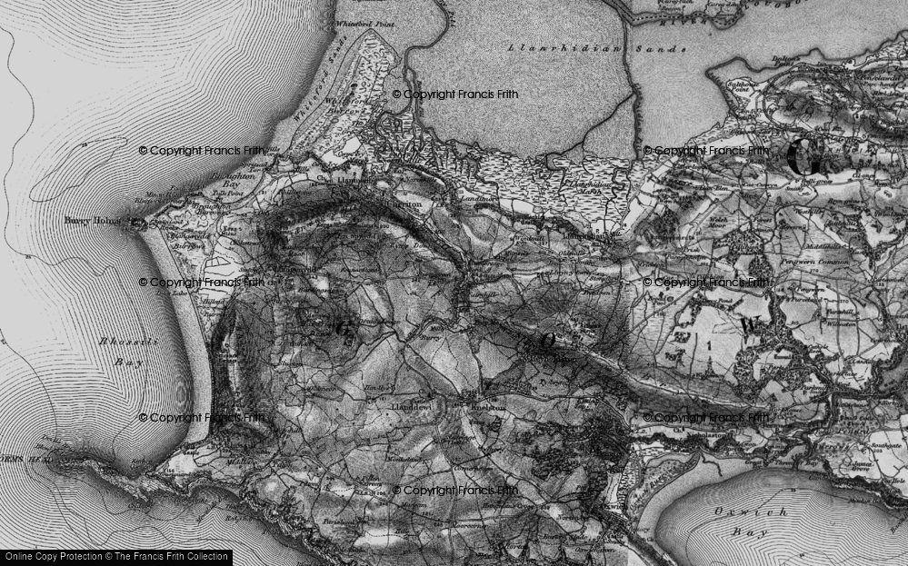 Old Map of Burry Green, 1896 in 1896