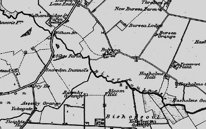 Old map of Barmby Grange in 1895