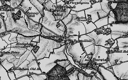 Old map of Burstallhill in 1896