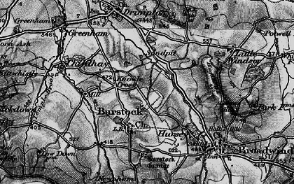 Old map of Burstock in 1898