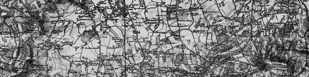 Old map of Burstow in 1895