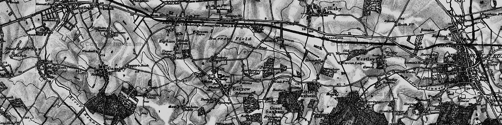 Old map of Burthorpe in 1898