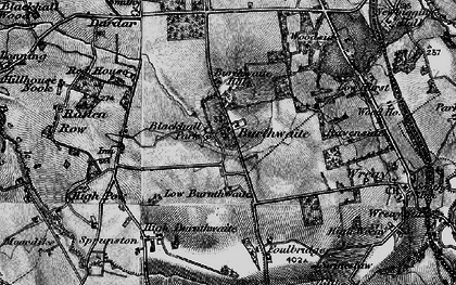 Old map of Burthwaite in 1897