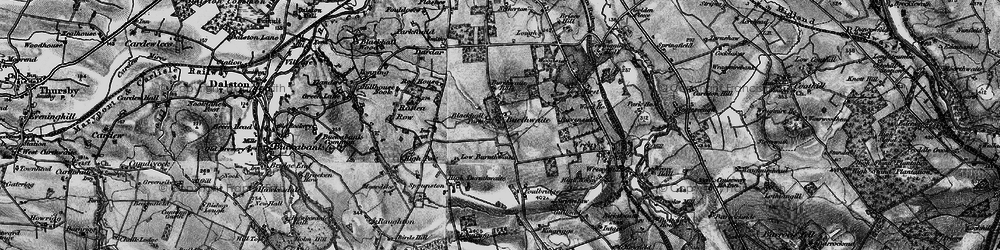 Old map of Burthwaite Hill in 1897
