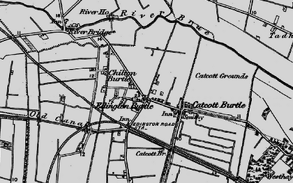 Old map of Burtle Hill in 1898