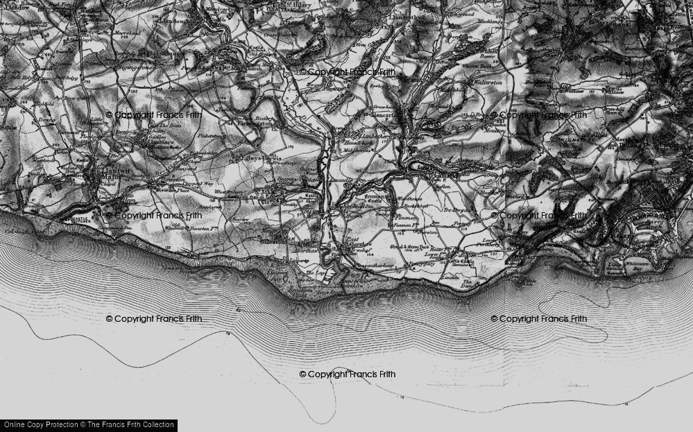 Old Map of Burton, 1897 in 1897