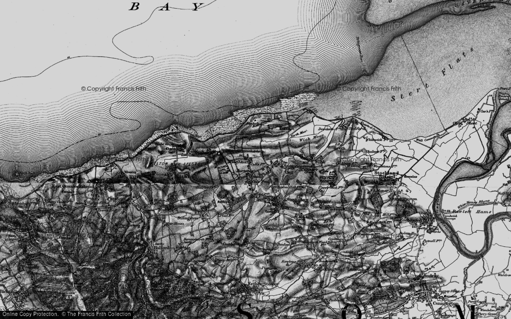 Old Map of Burton, 1898 in 1898