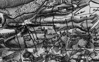 Old map of Burton in 1898