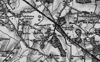 Old map of Burton Green in 1899