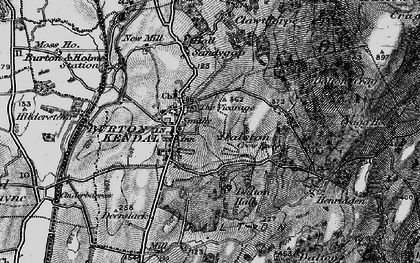 Old map of Burton Service Area in 1898