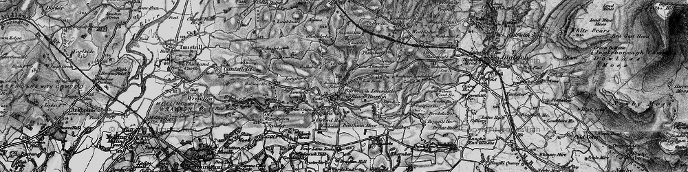 Old map of Bentham Moor in 1898