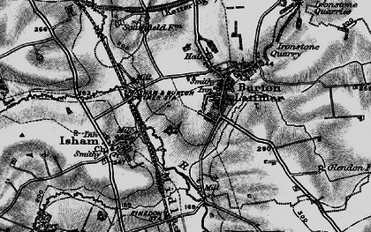 Old map of Burton Latimer in 1898