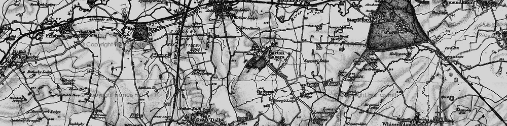 Old map of Burton Lazars in 1899