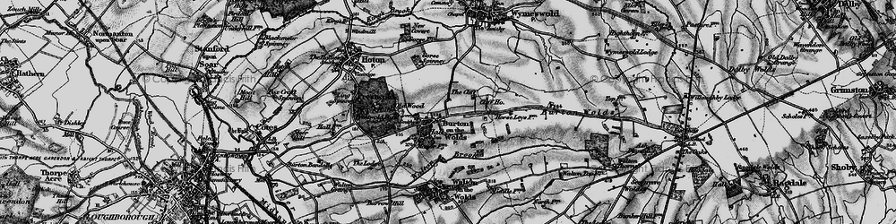 Old map of Burton on the Wolds in 1899