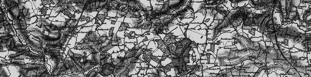 Old map of Burton's Green in 1895
