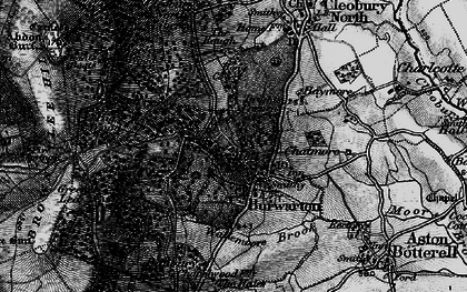 Old map of Burwarton Park in 1899