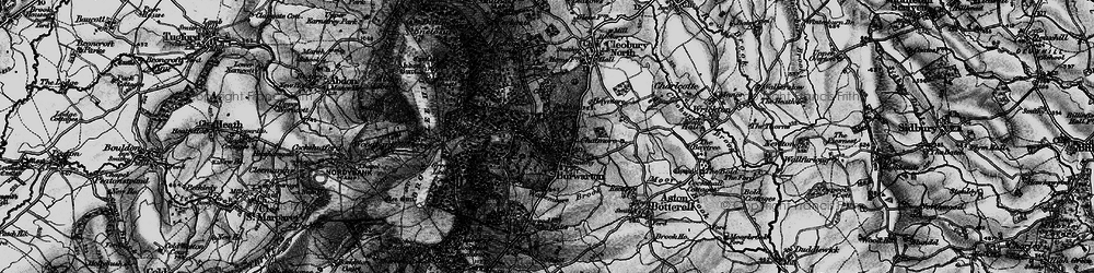 Old map of Burwarton in 1899