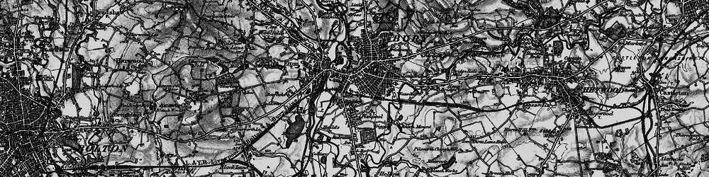 Old map of Bury in 1896
