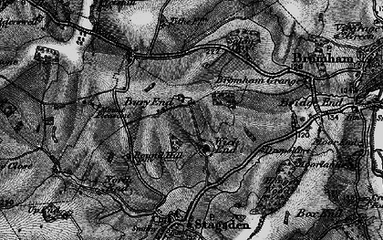 Old map of Bury End in 1896