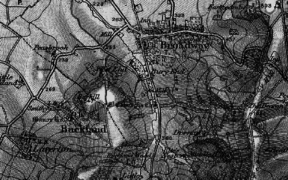 Old map of Broadway Tower Country Park in 1898