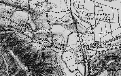 Old map of Bury Hollow in 1895